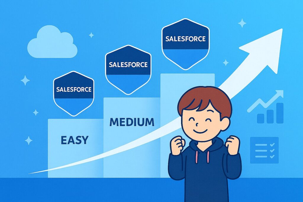 難易度別資格のイメージ