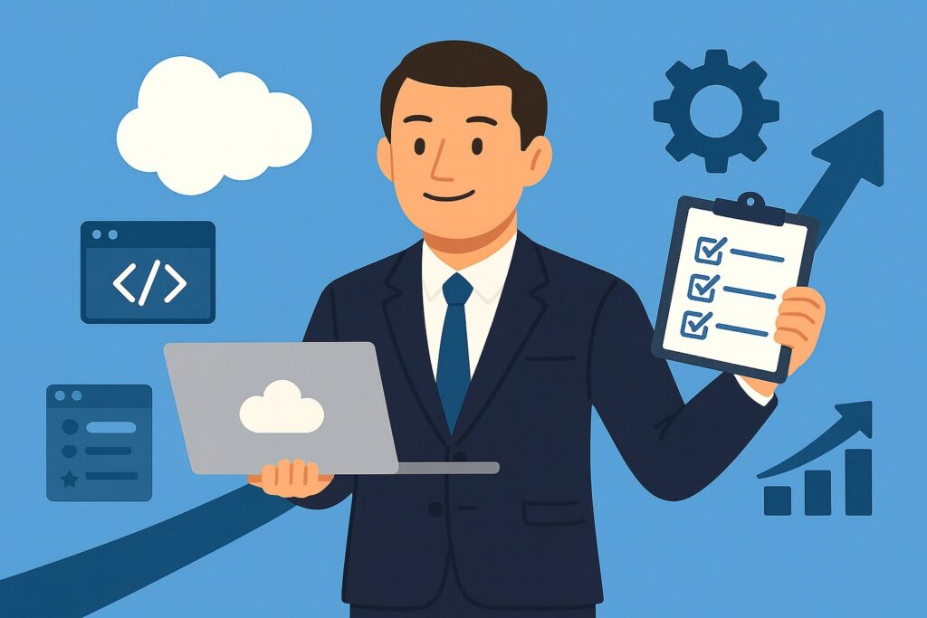 Salesforceエンジニアの年収イメージ